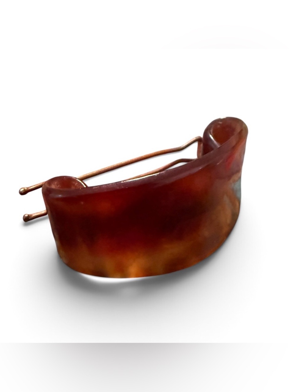 1960’s Vintage French Ponytail Holder in Tortoiseshell with a Wire Back Closure